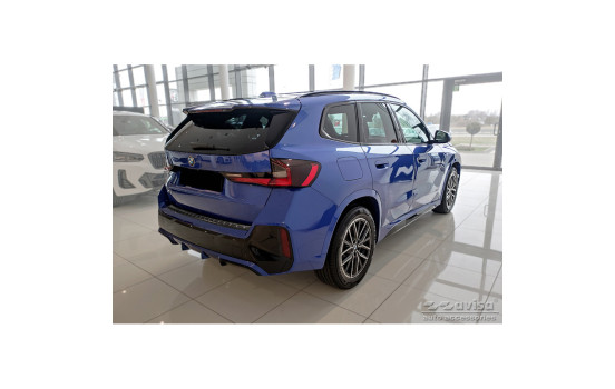Black stainless steel bumper protector suitable for BMW X1 U11 M-Sport 2022- 'Ribs', Image 5