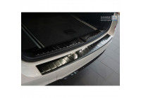 Black stainless steel bumper protector suitable for BMW X3 F25 Facelift 2014-2017 'Ribs'