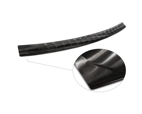 Black stainless steel bumper protector suitable for BMW X5 F15 2013-2018 with M-Package 'Ribs', Image 5