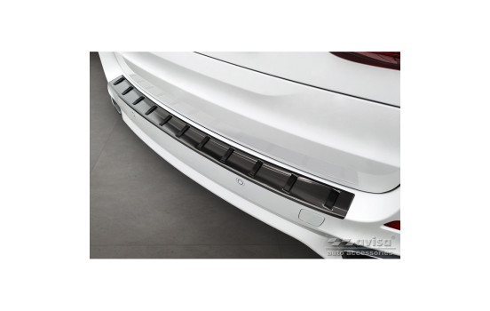 Black stainless steel bumper protector suitable for BMW X5 F15 (incl. M-Package) 2013-2018 'STRONG EDITION'