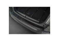 Black stainless steel bumper protector suitable for Citroën C5 X 2021- 'Ribs'