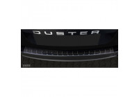Black stainless steel bumper protector suitable for Dacia Duster 2010-2017 'Ribs'