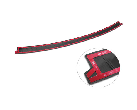 Black stainless steel bumper protector suitable for Dacia Jogger 2022- 'Ribs', Image 6