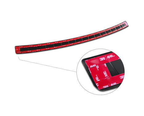 Black stainless steel bumper protector suitable for Fiat 500e Berlina 3-door 2020- 'Ribs', Image 7