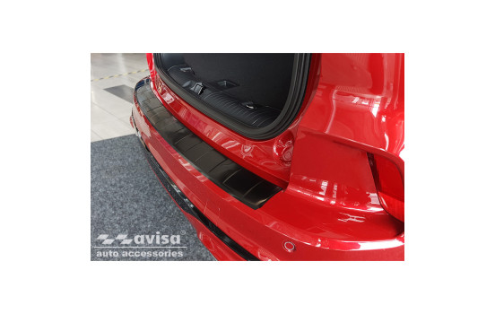 Black stainless steel bumper protector suitable for Ford Kuga III ST-Line 2019- 'Ribs', Image 5