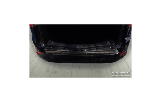 Black stainless steel bumper protector suitable for Ford Mondeo IV Wagon Facelift 2010-2014 'Ribs'