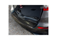 Black stainless steel bumper protector suitable for Ford Mondeo V Wagon 2014- 'Ribs'