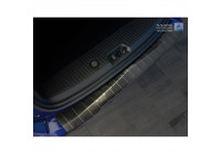 Black stainless steel bumper protector suitable for Ford Tourneo Courier/Transit Courier 2014- 'Ribs'