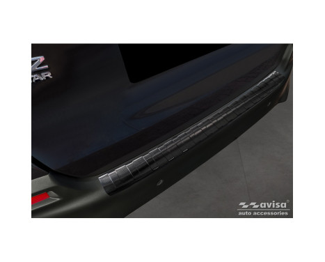 Black stainless steel bumper protector suitable for Honda Crosstar 2020- 'Ribs'