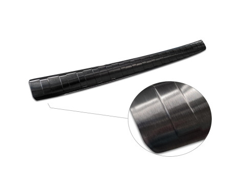 Black stainless steel bumper protector suitable for Honda Crosstar 2020- 'Ribs', Image 5