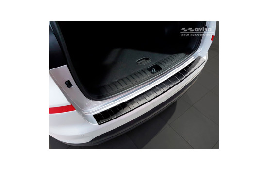 Black stainless steel bumper protector suitable for Hyundai Tucson FL 2018-'Ribs'