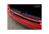 Black stainless steel bumper protector suitable for Mercedes A-Class W177 2018- 'Ribs'