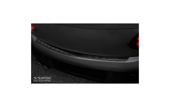 Black stainless steel bumper protector suitable for Mercedes C-Class C205 Coupe AMG Facelift 2019- 'Ribs'