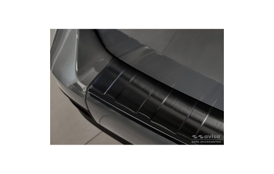 Black stainless steel bumper protector suitable for Mercedes Citan (W420) Box/Tourer 2021- 'Ribs', Image 5
