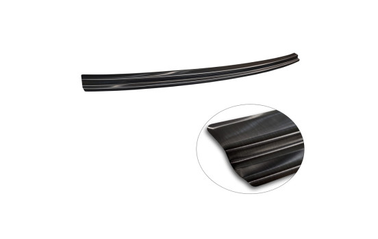 Black stainless steel bumper protector suitable for Mercedes EQC (N293) 2019- 'Ribs', Image 6