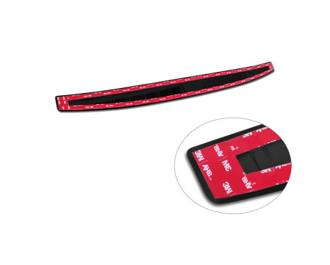 Black stainless steel bumper protector suitable for Mercedes EQE (V295) 2022- 'Ribs', Image 7