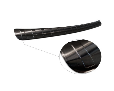 Black stainless steel bumper protector suitable for Mercedes GLA-Class II H247 2020- 'Ribs', Image 5