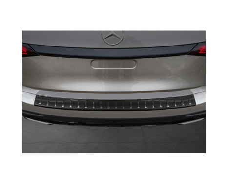 Black stainless steel bumper protector suitable for Mercedes GLC II (X254) 2022- 'Ribs', Image 2