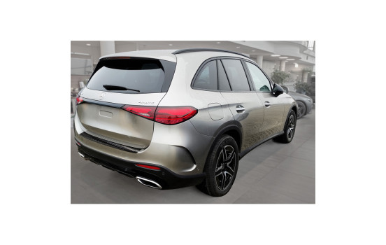 Black stainless steel bumper protector suitable for Mercedes GLC II (X254) 2022- 'Ribs', Image 5