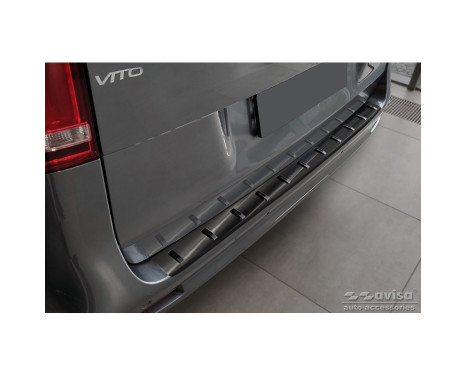 Black stainless steel bumper protector suitable for Mercedes Vito / V-Class 2014-2019 & Facelift 2019- (ac