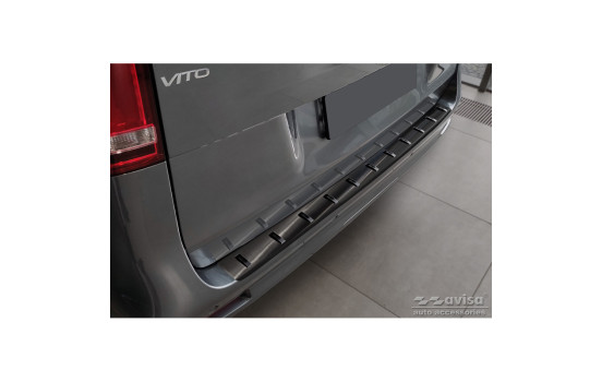 Black stainless steel bumper protector suitable for Mercedes Vito / V-Class 2014-2019 & Facelift 2019- (ac