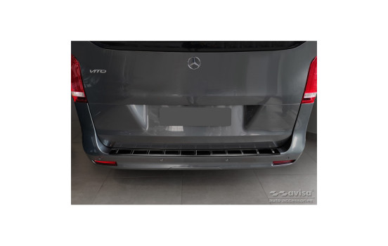 Black stainless steel bumper protector suitable for Mercedes Vito / V-Class 2014-2019 & Facelift 2019- (ac, Image 2