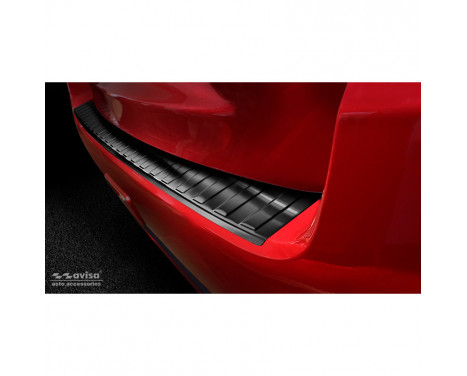 Black stainless steel bumper protector suitable for Mitsubishi ASX Facelift 2019- 'Ribs'
