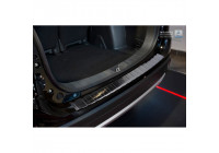 Black stainless steel bumper protector suitable for Mitsubishi Outlander III 2015- 'RIbs'