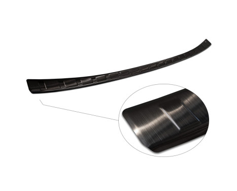 Black stainless steel bumper protector suitable for Nissan Qashqai III 2021- 'Ribs', Image 6