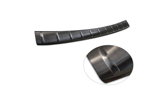 Black stainless steel bumper protector suitable for Opel Astra L Sportstourer 2022- 'Ribs', Image 6