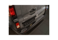 Black stainless steel bumper protector suitable for Opel Vivaro & Renault Trafic 2014- / Fiat Talento 2016-