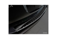 Black stainless steel bumper protector suitable for Opel Zafira C Tourer 2012-2016 & Facelift 2016- 'Ribs'