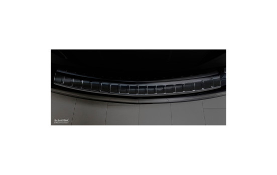 Black stainless steel bumper protector suitable for Opel Zafira C Tourer 2012-2016 & Facelift 2016- 'Ribs', Image 3