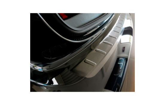 Black stainless steel bumper protector suitable for Peugeot 208 II HB 5-door 2019- 'Ribs', Image 2