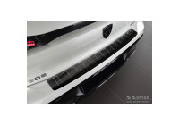 Black stainless steel bumper protector suitable for Peugeot 308 III HB 2021- 'Ribs'