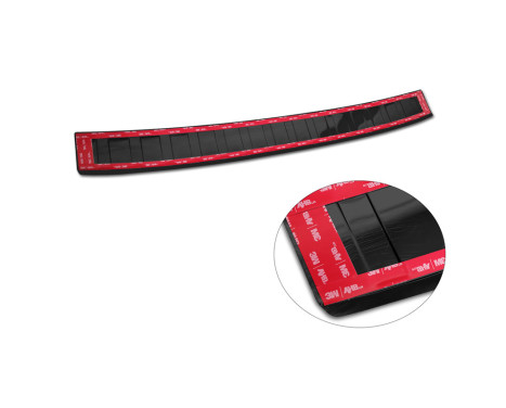 Black stainless steel bumper protector suitable for Peugeot 308 III HB 2021- 'Ribs', Image 7