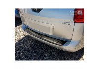 Black stainless steel bumper protector suitable for Peugeot 5008 2009-2016 'Ribs'