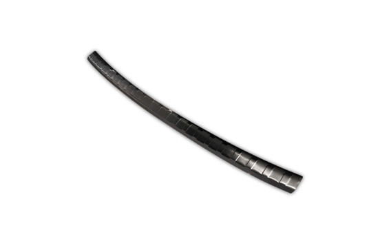 Black stainless steel bumper protector suitable for Seat Ateca 2016- 'Ribs', Image 6