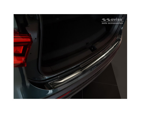 Black stainless steel bumper protector suitable for Seat Tarraco 2019-, Image 2