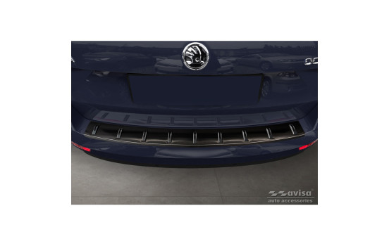 Black stainless steel bumper protector suitable for Skoda Octavia III Combi Facelift 2017-2020 'STRONG EDIT, Image 2