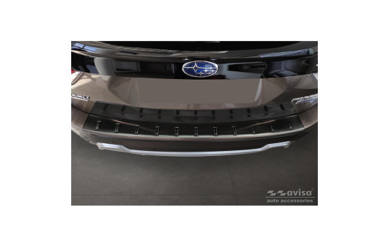 Black stainless steel bumper protector suitable for Subaru Forester (SK) 2018- 'STRONG EDITION', Image 2