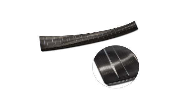 Black stainless steel bumper protector suitable for Subaru Outback (BT) 2020- 'Ribs', Image 6