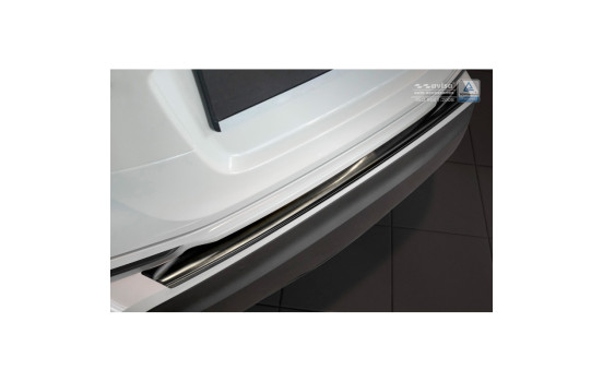 Black stainless steel bumper protector suitable for Toyota C-HR 2016- 'Ribs', Image 3