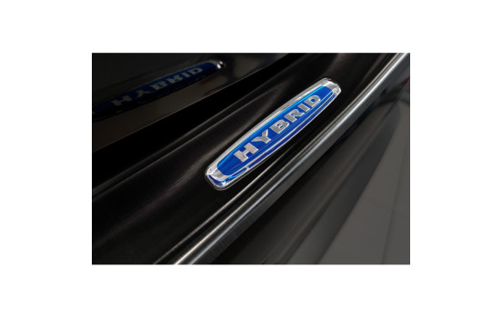Black stainless steel bumper protector suitable for Toyota Highlander (XU70) 2020- 'Hybrid', Image 4