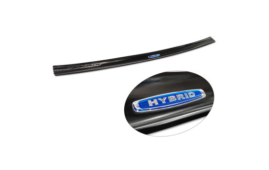 Black stainless steel bumper protector suitable for Toyota Highlander (XU70) 2020- 'Hybrid', Image 6