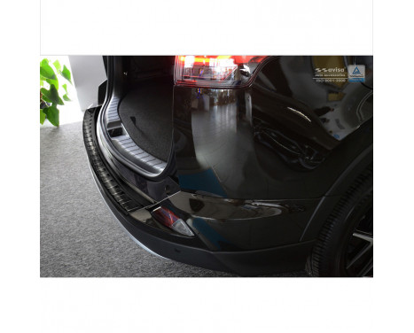 Black stainless steel bumper protector suitable for Toyota RAV4 2016- 'Ribs'