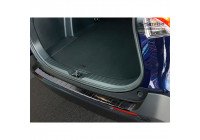 Black stainless steel bumper protector suitable for Toyota RAV4 (5th Gen.) 2018- 'Ribs'