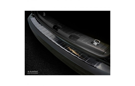 Black stainless steel bumper protector suitable for Volkswagen Caddy 2004-2015 & FL 2015- 'Ribs'