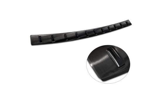 Black stainless steel bumper protector suitable for Volkswagen Caddy V Cargo & Combi 2020- 'STRONG EDITION', Image 6