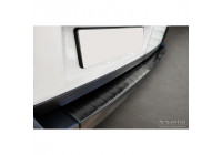 Black stainless steel bumper protector suitable for Volkswagen Crafter & MAN TGE 2017- 'Ribs' ('XL'-